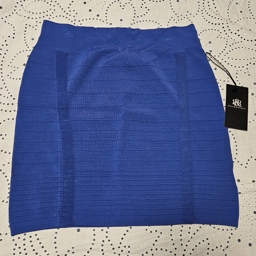 Stretchy Blue Rock & Republic Skirt